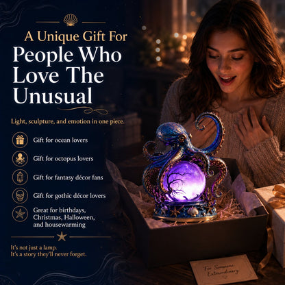 💥🏆Last Day 50% OFF – 🐙 Deep Sea Octopus Crystal Ball Lamp