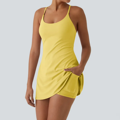 🔥🔥🔥Promotion Day💥Backless Sleeveless Dresses With Pockets