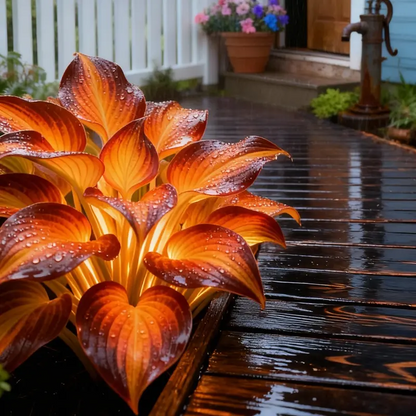 ✨ Flame Core Hosta — Soft Glow, Strong Beauty