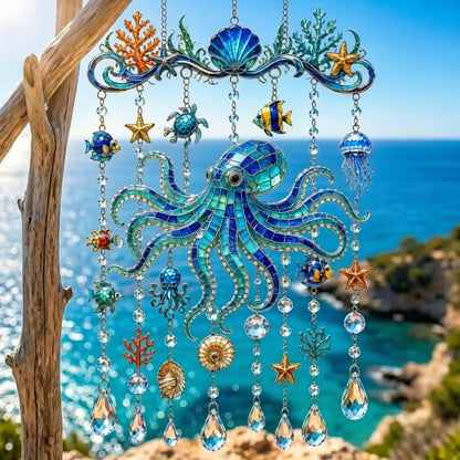 🐋 Ocean-Themed Wind Chime – Bring the Ocean Glow to Your Garden (📦Buy 2 Free Shipping)