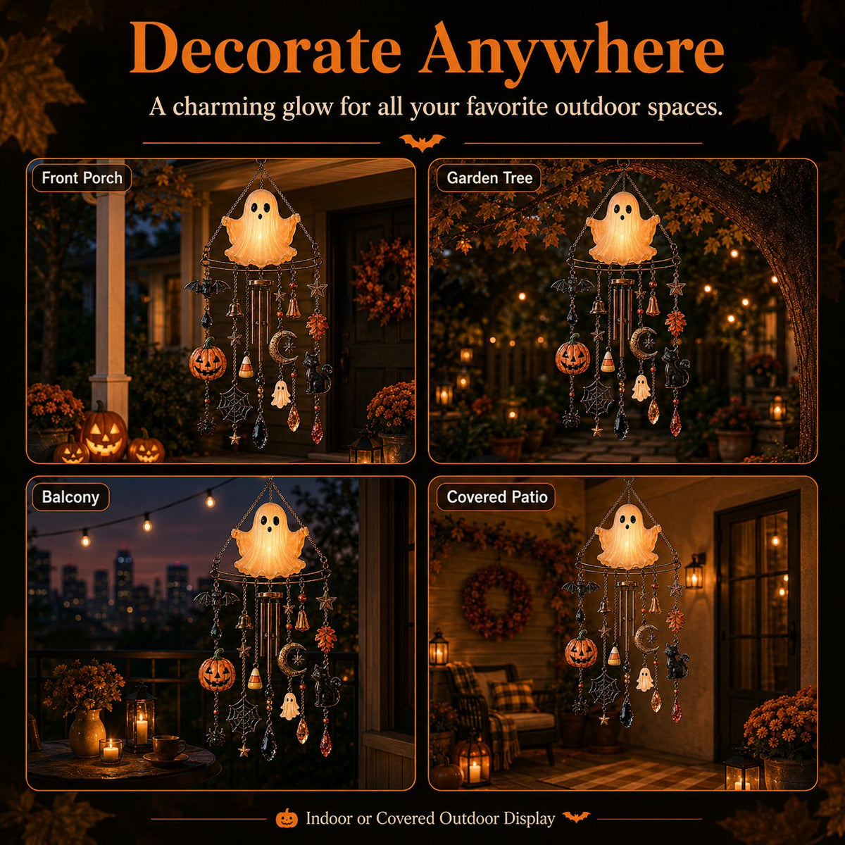 🔥 New Arrival Launch Sale - 50% OFF —👻 Haunted Glow Ghost Wind Chime