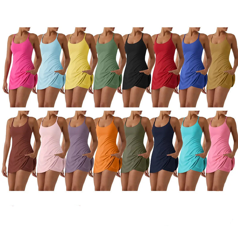 🔥🔥🔥Promotion Day💥Backless Sleeveless Dresses With Pockets