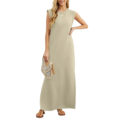 ✨Lucia – Classic Loose Sleeveless Beach Maxi Dress