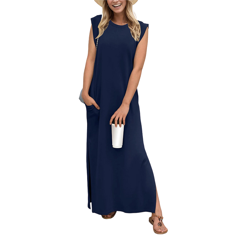 ✨Lucia – Classic Loose Sleeveless Beach Maxi Dress