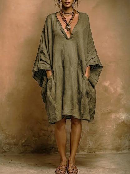 ✨Loose-fit Casual Linen And Cotton Dress