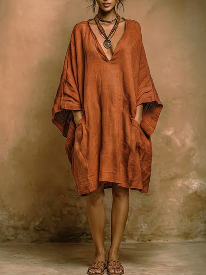 ✨Loose-fit Casual Linen And Cotton Dress