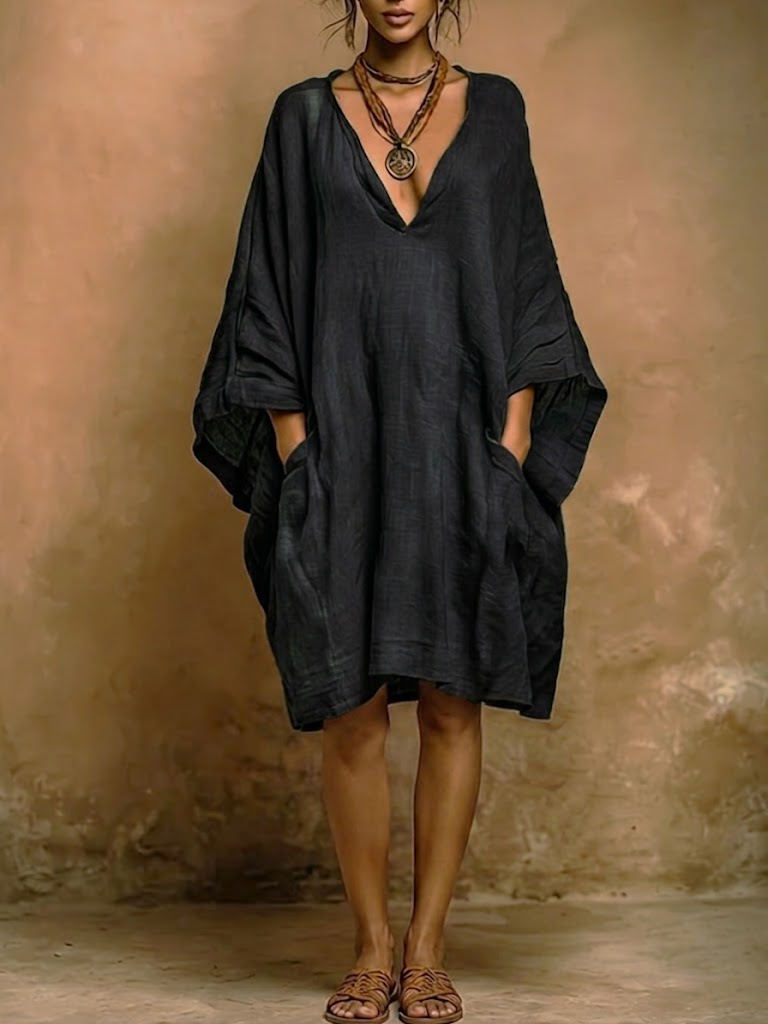 ✨Loose-fit Casual Linen And Cotton Dress