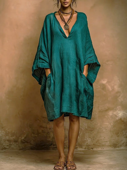 ✨Loose-fit Casual Linen And Cotton Dress