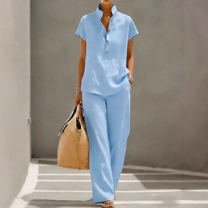 ✨2026 New Arrivals 50% OFF💥Women’s Solid Color 2-Piece Set – Casual, Comfortable, Versatile 👖