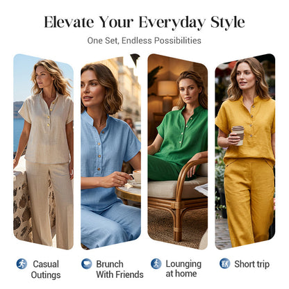 ✨2026 New Arrivals 50% OFF💥Women’s Solid Color 2-Piece Set – Casual, Comfortable, Versatile 👖