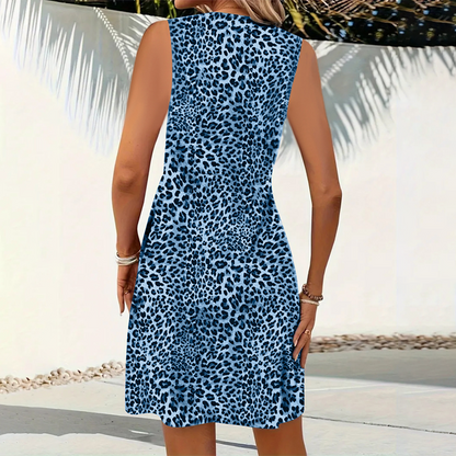 ✨2026 New Arrivals 50% OFF💥Women's V-neck dress with leopard print – Bold, Flattering, Versatile 🌟