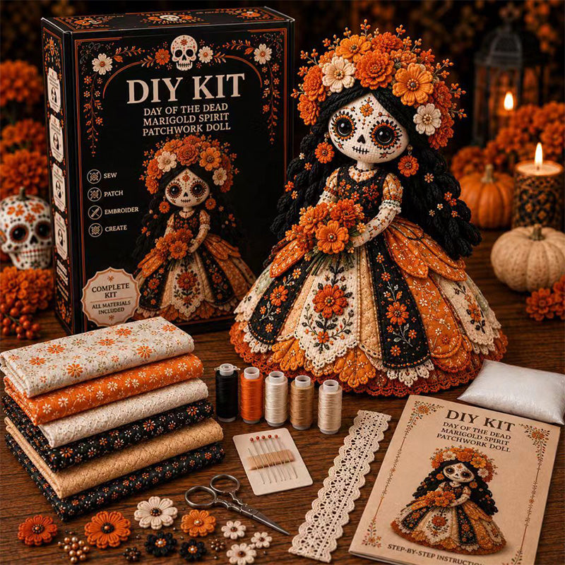 💀🧵 Skeleton bride craft kit – complete, detailed, perfect for Halloween decor!