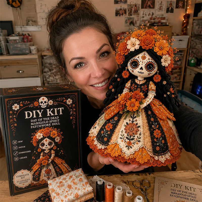 💀🧵 Skeleton bride craft kit – complete, detailed, perfect for Halloween decor!