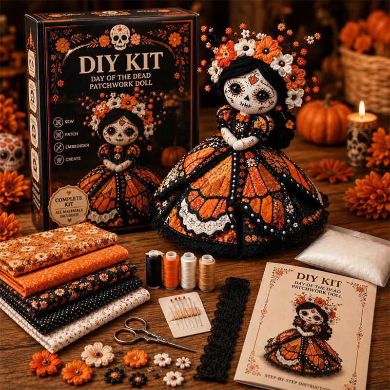 💀🧵 Skeleton bride craft kit – complete, detailed, perfect for Halloween decor!